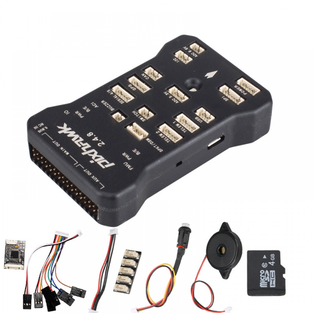 Pixhawk PX4 PIX 2.4.8 32 Bit Flight Controller Autopilot with 4G SD Safety Switch Buzzer PPM I2C for RC Quadcopter