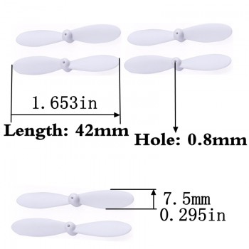 Length = 42mm Propeller Blade for S9 S9W S9HW Mini Foldable RC Drone Mini Foldable RC Quadcopter Pocket Drone 901S 901H 901HS