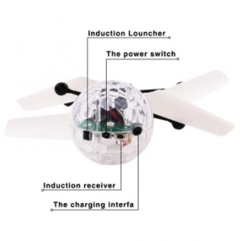 Colorful RC Flying Ball Luminous Kids Flight Balls Infrared Induction Aircraft Remote Control Toys LED Light Mini Helicopter