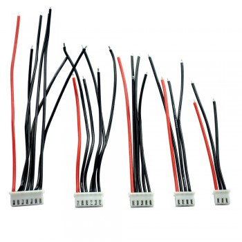 5pcs/lot 2S 3S 4S 5S 6S Balancing Changer Wire Charger Silicon Cable JST-XH JST XH Connector Adapter Plug 22AWG 100mm for Lipo