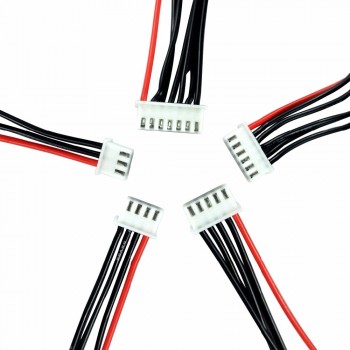 5pcs/lot 2S 3S 4S 5S 6S Balancing Changer Wire Charger Silicon Cable JST-XH JST XH Connector Adapter Plug 22AWG 100mm for Lipo