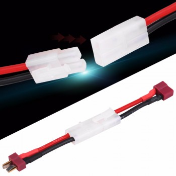 Hot Sale RC Parts Plug Cable 2Pcs/Set 5cm T Plug Female / Male to Tamiya Male / Female Adapter Cable 14 AWG Wire RC Accessories