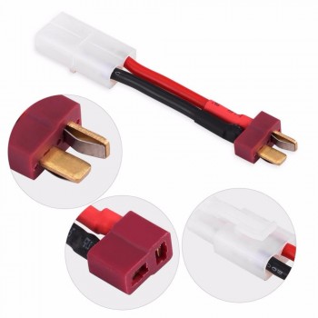 Hot Sale RC Parts Plug Cable 2Pcs/Set 5cm T Plug Female / Male to Tamiya Male / Female Adapter Cable 14 AWG Wire RC Accessories