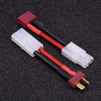 Hot Sale RC Parts Plug Cable 2Pcs/Set 5cm T Plug Female / Male to Tamiya Male / Female Adapter Cable 14 AWG Wire RC Accessories