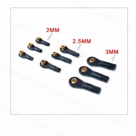 10pcs Ball Head Holder Tie Rod End M2 M2.5 M3 Ball Joint Link Rod End For RC Model Car Airplane Boat