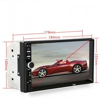 DHL 5 PCS 7018B 2DIN Car Radio Player 1080P Car Bluetooth Audio 7 HD Radio In Dash Touch Screen Stereo USB MP3 MP5 Player