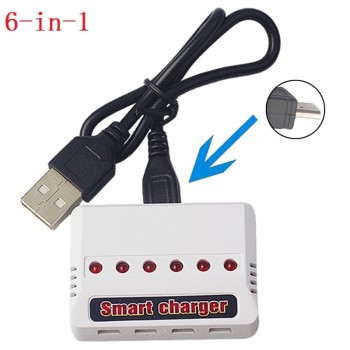 JJRC H36 (6 in 1) Charger sets 3.7V 150mAh 30c For Eachine E010 E011 E012 E013 F36 H36 RC Quadcopter Parts 3.7v H36 Lipo Battery