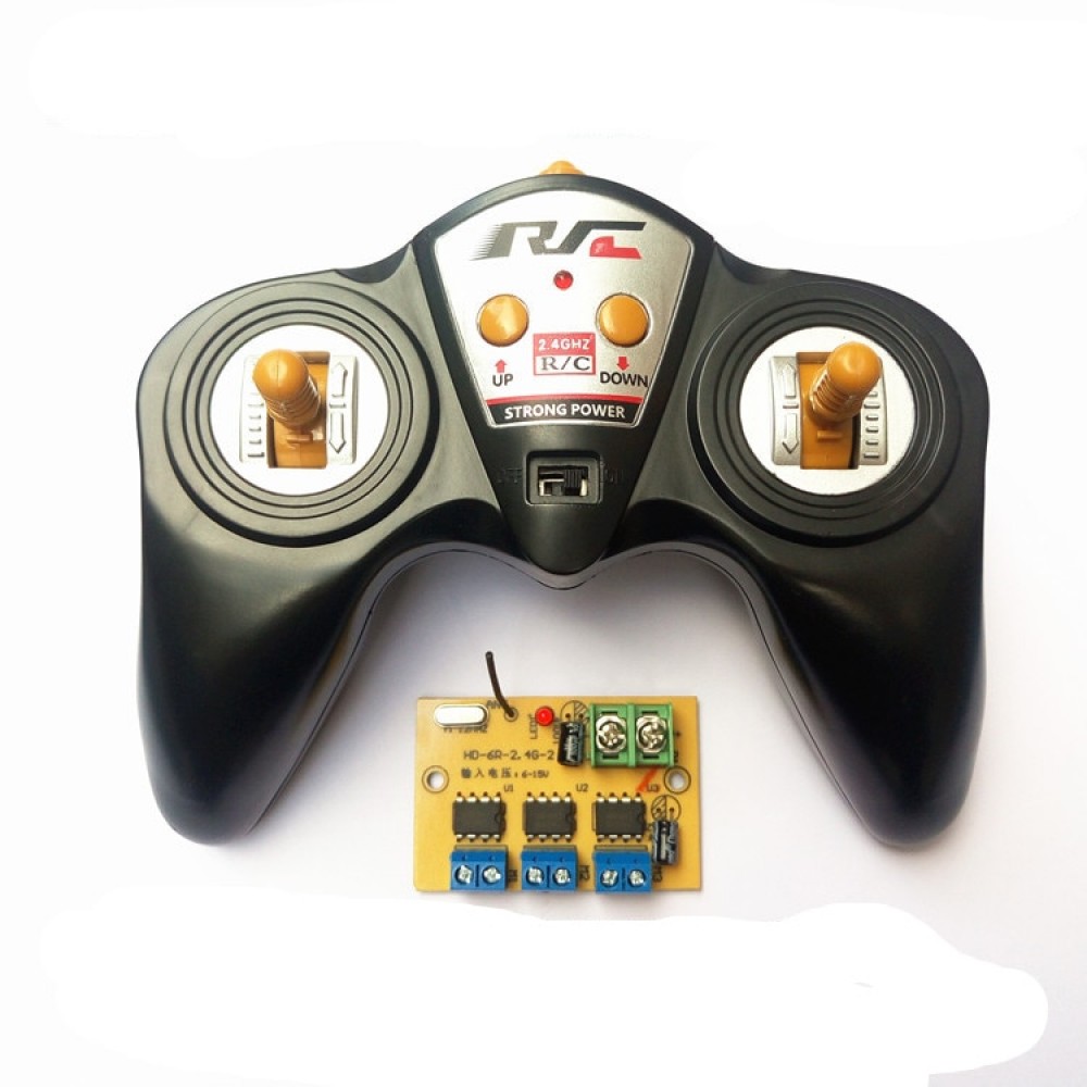 6CH high-power 2.4G 50 meter remote control transmit and receiver Radio system  car model ship DIY 6-15v 9v 12v