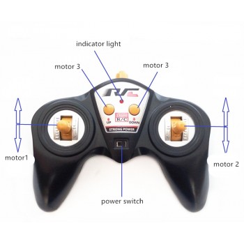 6CH high-power 2.4G 50 meter remote control transmit and receiver Radio system  car model ship DIY 6-15v 9v 12v