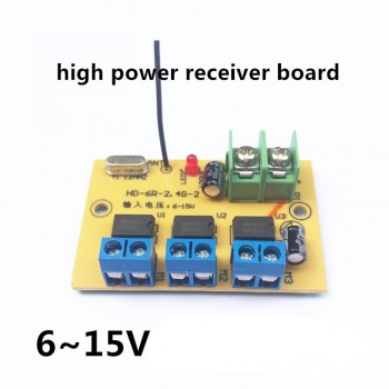 6CH high-power 2.4G 50 meter remote control transmit and receiver Radio system  car model ship DIY 6-15v 9v 12v