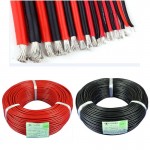 2PCS 1meter Red amp; 1meter Black Silicon 12AWG / 14AWG / 16AWG / 22AWG / 24AWG Heatproof Soft Silicone SR Wire Cable For RC Toys