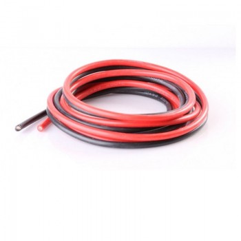 2PCS 1meter Red amp; 1meter Black Silicon 12AWG / 14AWG / 16AWG / 22AWG / 24AWG Heatproof Soft Silicone SR Wire Cable For RC Toys