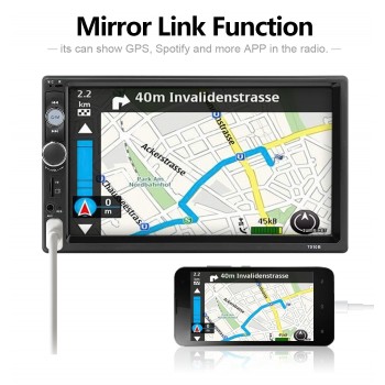 Upgrade 7010B 2 din car radio 7 Player MP5 Touch Screen Bluetooth Multimedia Mirror Android Autoradio Car Backup camera Monitor