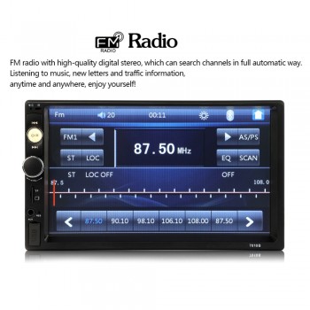Upgrade 7010B 2 din car radio 7 Player MP5 Touch Screen Bluetooth Multimedia Mirror Android Autoradio Car Backup camera Monitor