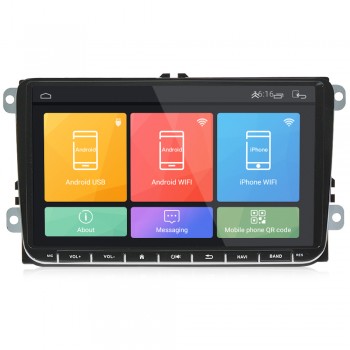 Zeepin Universal 9 inch Car DVD Player Radio Android 6.0 Dual Din Touch Screen Car Multimedia Player with Ultra Thin Body for VW