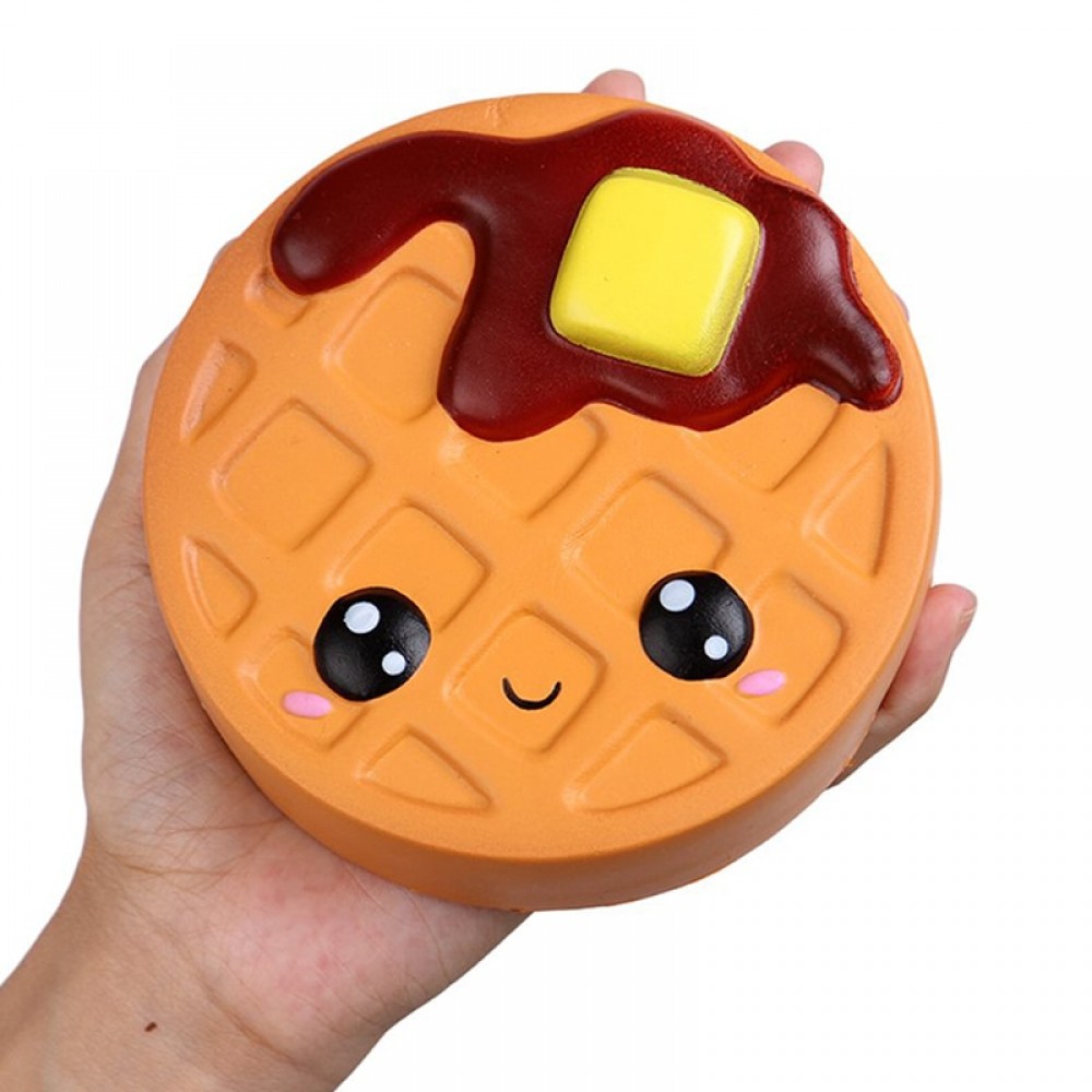 Jumbo Cheese Chocolate Biscuits Cute Squishy Slow Rising Soft Squeeze Toy Phone Strap Scented Relieve Stress Funny Kid Xmas Gift