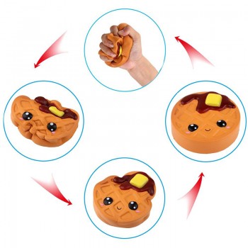 Jumbo Cheese Chocolate Biscuits Cute Squishy Slow Rising Soft Squeeze Toy Phone Strap Scented Relieve Stress Funny Kid Xmas Gift