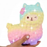 jumbo sheep alpaca squishy cute galaxy slow rising animal squishy smooshy mushy squish wholesale exquisite kids gift