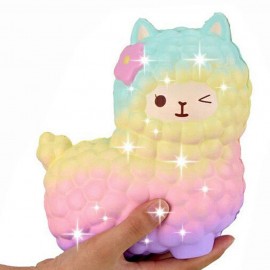 jumbo sheep alpaca squishy cute galaxy slow rising animal squishy smooshy mushy squish wholesale exquisite kids gift