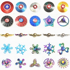 American spiderman Cupid Snowflake Fidget Spinner EDC Hand Spinners Autism ADHD Kids Christmas Gifts Metal Finger Toys Spinners