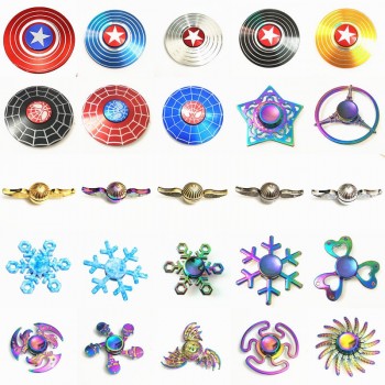 American spiderman Cupid Snowflake Fidget Spinner EDC Hand Spinners Autism ADHD Kids Christmas Gifts Metal Finger Toys Spinners