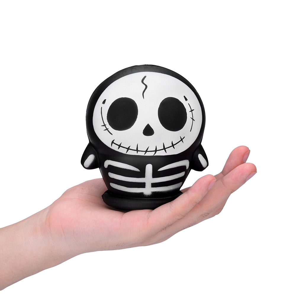 Dropshipping Cute Squishy Cat slow rising Squeeze Healing Fun Kids Halloween Skulll Scented Squishies Slow Rising Kids Toys L912