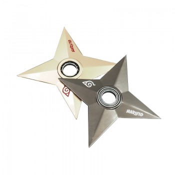 Metal Fidget Spinner Naruto Finger Spinner Tri cross Metal Hand fidget Ring Model EDC Stuffer For Kid/Adult Toys hot Wheels