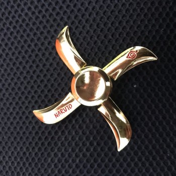 Metal Fidget Spinner Naruto Finger Spinner Tri cross Metal Hand fidget Ring Model EDC Stuffer For Kid/Adult Toys hot Wheels