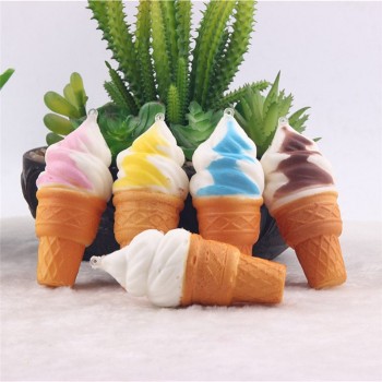 10cm Ice Cream squeeze toy Simulation Cake Slow Rising Straps Bread Toys Strap Ice cream toy Squishes