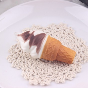 10cm Ice Cream squeeze toy Simulation Cake Slow Rising Straps Bread Toys Strap Ice cream toy Squishes