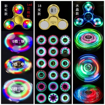 Trefoil Stars Shine In The Dark Fidget Spinner Hand Top Spinners Glow In Dark Light Figet Spiner Finger Cube Stress Relief Toy E