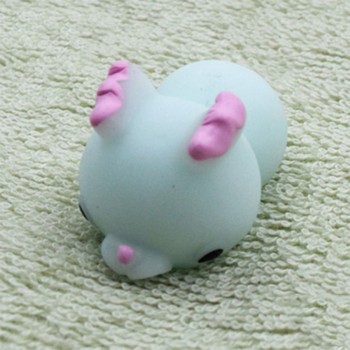 Funny Gift Cute Anti-stress Squishy Toys Lovely Soft Silicone Hand Squeeze Baby Toy Kawaii Squishes Animals Bear Rabbit WY30