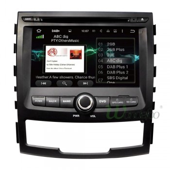 DSP IPS screen 4G Android 8.0 AV Output CAR GPS For SSANGYONG KORANDO DVD PLAYER navigation radio multimedia sterero/Android 8.1