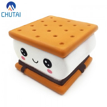 2018 New Fashion Cartoon Chocolate Biscuit Squishies PU Squishy Slow Rising Cream Scented Original Package Kids Toy Xmas Gift