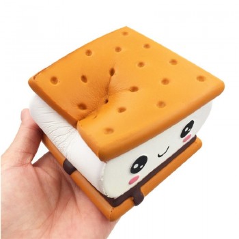 2018 New Fashion Cartoon Chocolate Biscuit Squishies PU Squishy Slow Rising Cream Scented Original Package Kids Toy Xmas Gift