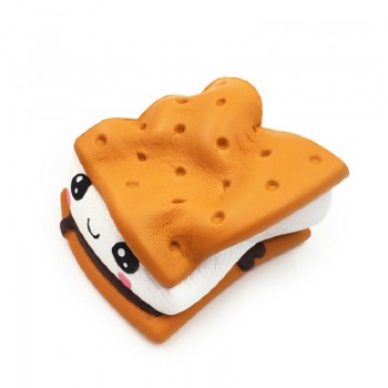 2018 New Fashion Cartoon Chocolate Biscuit Squishies PU Squishy Slow Rising Cream Scented Original Package Kids Toy Xmas Gift