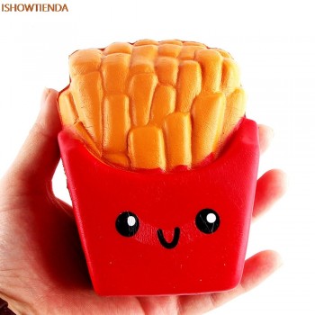 12CM PU Cute French Fries Cream Scented Squeeze Toy 6 Second Slow Rising Cute Stress Relief Squishy Toy Drop Shipping