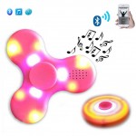 Fashion Bluetooth Speaker Hand Spinner LED Light A Rechargeable Relieve Stress Hand Finger Music Gyro Fingertip Toys B NSV775
