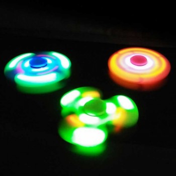 Fashion Bluetooth Speaker Hand Spinner LED Light A Rechargeable Relieve Stress Hand Finger Music Gyro Fingertip Toys B NSV775