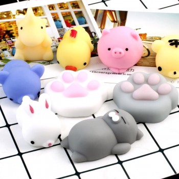 10pcs/set mini cat animal slow rising jumbo lanyard Squishy Slow Rising squishy funny anti stress antistress fun spielzeug