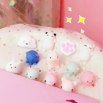 10pcs/set mini cat animal slow rising jumbo lanyard Squishy Slow Rising squishy funny anti stress antistress fun spielzeug