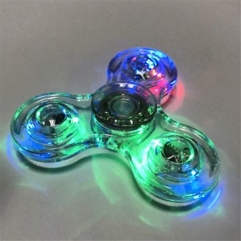 Luminous LED light Fidget Spinner Hand Top Spinners Glow in Dark Light EDC Figet Spiner Batman Finger  Stress Relief Toys