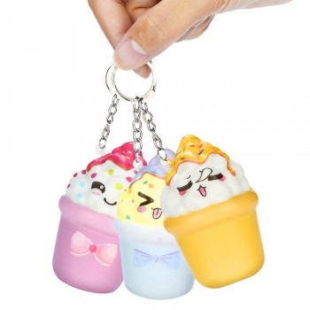 Squishies Kawaii Ice Cream Slow Rising Cream Scented Stress Relief Toys squishy Cartoon squish toys squeeze lanyard for keys ye3