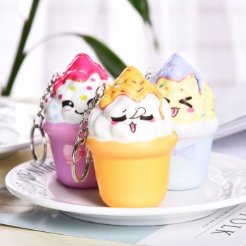 Squishies Kawaii Ice Cream Slow Rising Cream Scented Stress Relief Toys squishy Cartoon squish toys squeeze lanyard for keys ye3