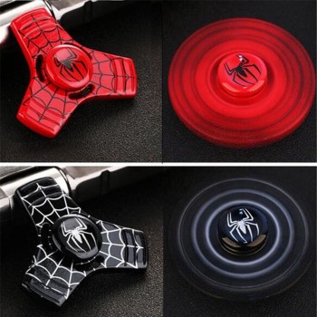 New 6 Colors Styles Captain America Spider Man Fidget Spinner Metal Hand Spinner Ceramic Bearing Spinner For Autism ADHD Baby