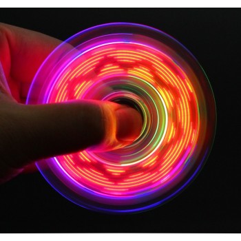 NEW Led spinner Hand Spinner EDC Tri-Spinner Fidget Toys Metal Red Fidget Spinner Adults Kids Children Education DIY Toy Hobbies