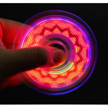 NEW Led spinner Hand Spinner EDC Tri-Spinner Fidget Toys Metal Red Fidget Spinner Adults Kids Children Education DIY Toy Hobbies