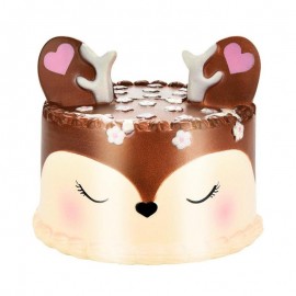 18 Newest Slow Rising Squishies Jumbo 11cm Kawaii Dream Elk Deer Cake Scented Squishy Charm Slow Rising Kid Toy Gift Home Decor