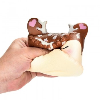 18 Newest Slow Rising Squishies Jumbo 11cm Kawaii Dream Elk Deer Cake Scented Squishy Charm Slow Rising Kid Toy Gift Home Decor