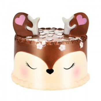 18 Newest Slow Rising Squishies Jumbo 11cm Kawaii Dream Elk Deer Cake Scented Squishy Charm Slow Rising Kid Toy Gift Home Decor